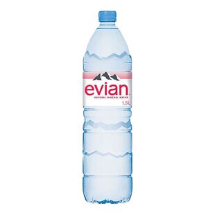 法国进口依云1.5L*12瓶整箱Evian天然矿泉水弱碱性水全国批发包邮