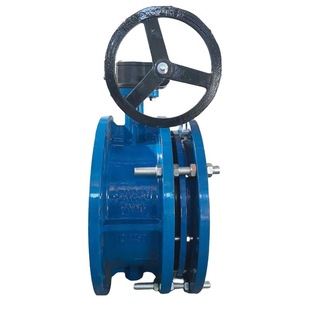 法兰蝶阀伸缩SD341X 10Q球墨铸铁水利软农田灌溉密封蝶阀水处理