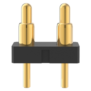 单排弹簧顶针连接器公母黄铜镀金平板4G通讯充电底座触点pogopin