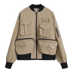 KetchupVintage（闭店清仓中）猎装弹夹多口袋工装夹克男女外套