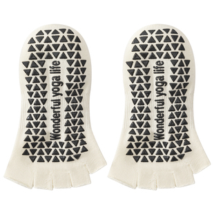 露趾五指瑜伽袜子女夏季薄款专业防滑成人室内专用运动分趾普拉提