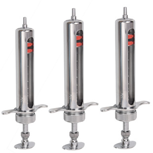 不锈钢 注射器 兽用 金属注射器猪牛羊注射针筒 针管 兽用注射器