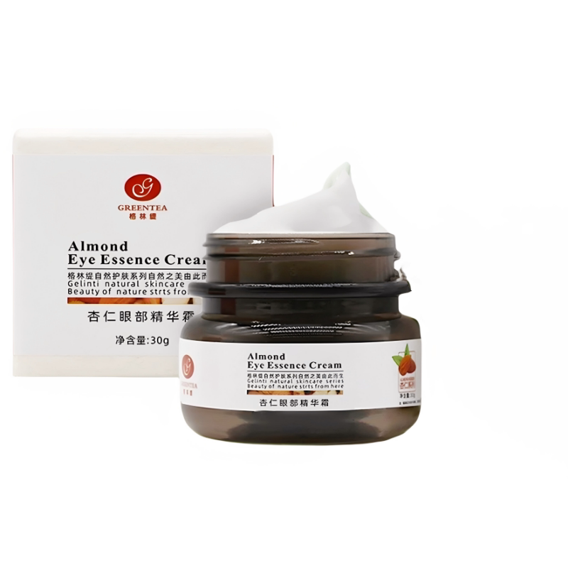 格林缇杏仁眼部精华霜眼霜30g修护紧致抗皱补水保湿提亮眼周美容