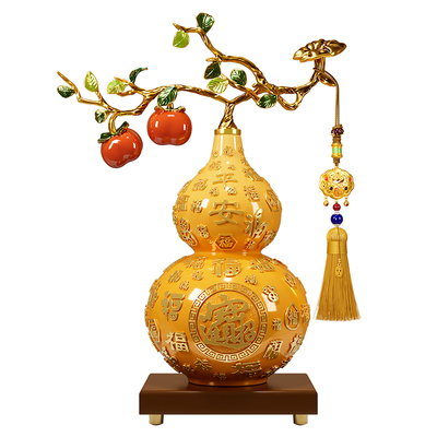 招财百福葫芦摆件五福临门家居高档客厅玄关酒柜装饰乔迁新居礼物