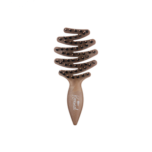 KRRAMELPINEBOLE迷你吨吨松塔猪鬃护发梳 便携按摩头皮气垫梳子