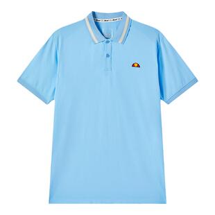 ellesse小贝壳官方网球专业上衣男秋冬T恤运动健身透气POLO短袖