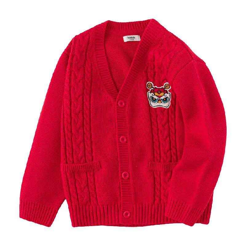 巴拉巴拉儿童毛衣男童2025新款春秋装针织衫宝宝毛衫打底衫上衣潮