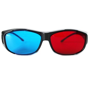 红蓝3d眼镜电脑手机笔记本投影仪专用 立体三D电影通用近视夹片睛