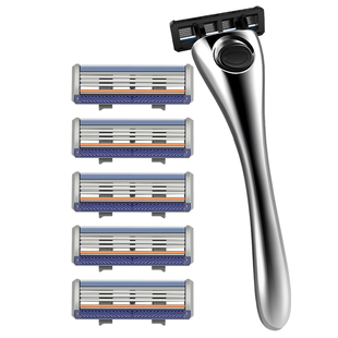 阿帕齐3层剃须刀片刮胡刀手动剃须刀天弓刀头刮胡子刀片男士德国