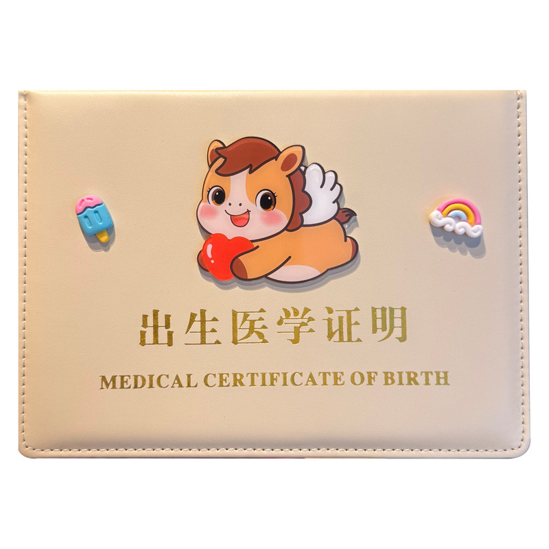 2026年马年宝宝出生证明保护套