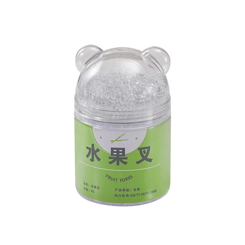 一次性水果叉!罐装便携收纳装