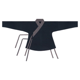 谜阿凰【炽夜行热岩绒】原创汉服汉元素上衣秋冬加绒黑外套加厚女