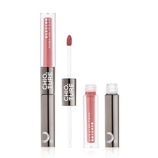稚优泉双头唇釉镜面水光透明唇蜜丝绒哑光唇彩唇泥油口红不易沾杯