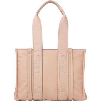 Chloe蔻依WOODY中号尼龙托特包