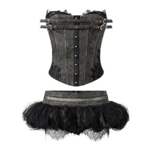 【赖美云同款】LSOUL 黑色抹胸短裤裙无袖低领短款裙裤收腰显瘦女