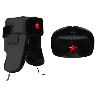 东北保安执勤保暖帽子冬季男士户外棉帽雷锋帽男款防寒加绒护耳帽