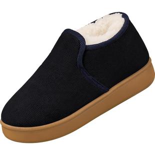 冬季棉拖鞋女包跟牛筋底家居加绒保暖羊毛妈妈鞋男款防滑老人棉鞋