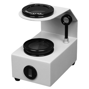 拜斯特新款台式偏光镜珠宝鉴定专用水晶轴向性玉石双光源带干涉球