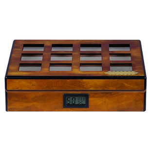 VANITY FAIR雪茄盒 雪松木醇化养护盒 复古个性可视雪茄保湿盒