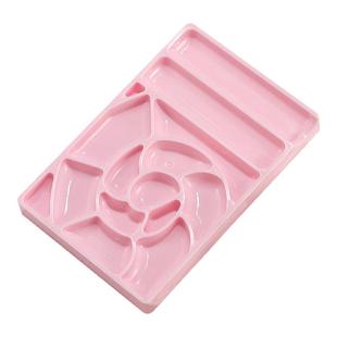 美甲工具调色盘指甲彩绘工具水彩晕染调胶盘放笔架调胶纸收纳架子