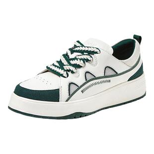 SKAP圣伽步甜包2025秋季新款厚底轻便增高百搭板鞋透气女士休闲鞋