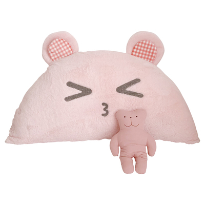 蔓越家奶油色软萌飘窗靠垫