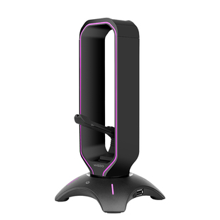 Waizowl唯卓  RGB耳机支架 游戏桌搭外设手办架 USB拓展坞 头戴式