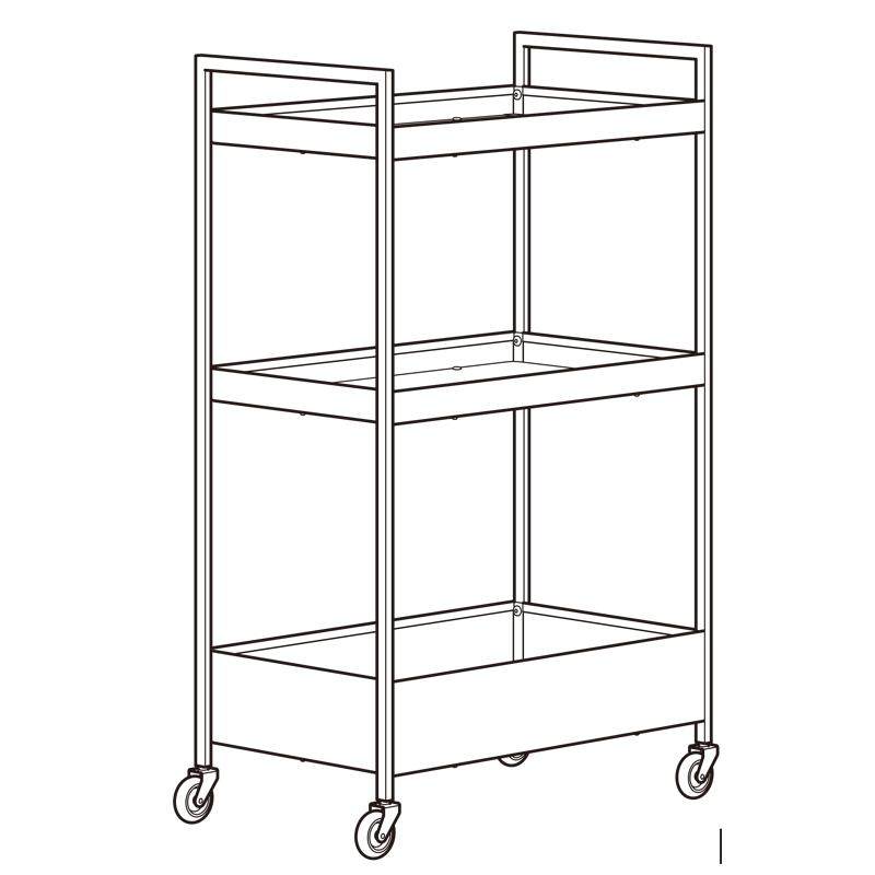 厨房小推车置物架白色宜家ikea