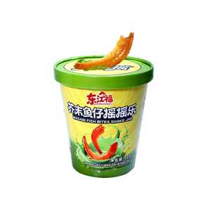 东江福芥末鱼仔摇摇乐芥末鱿鱼佐酒聚餐辣味劲辣小鱼干零食食品