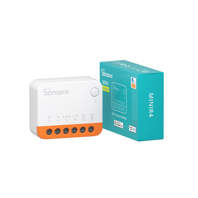 Sonoff MINIR4 智能WiFi双控开关通断器定时控制Alexa语音 易微联