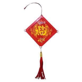 灯笼福牌挂件旋转灯笼配件春节新年结婚户外七彩走马灯挂饰led灯