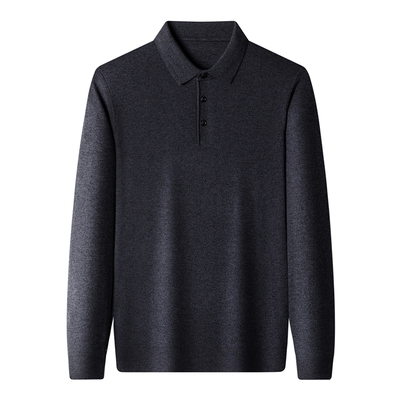 罗蒙羊毛衫polo衫针织衫男秋款