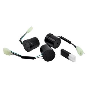 电动车摩托车12v三线静音闪光器led转向灯蜂鸣器通用马蹄声闪光器