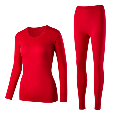 南极人中老年红色本命年保暖套装