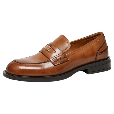 BeauToday粗跟乐福鞋英伦风