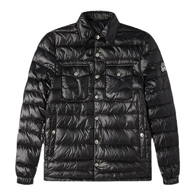 cnc男装衬衫式翻领羽绒服