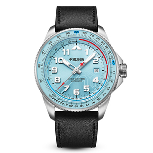 海鸥手表南航飞享跨界合作腕表航空计时飞行员多功能机械表1124B