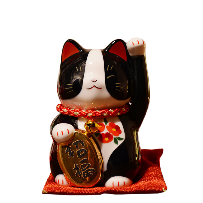 6寸日式招财猫摆件高级精致陶瓷