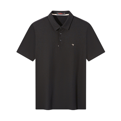 柒牌Polo衫男士纯色短袖上衣26夏季新款商务冰感抗菌翻领半袖T恤