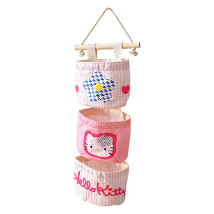 门后收纳挂袋悬挂式墙上杂物布艺置物袋学生宿舍床上分层收纳神器