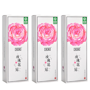 玫源头期平阴玫瑰花冠茶大朵食用泡水喝重瓣干茶盒装袋装正品济南