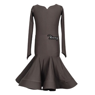 薇妮拉丁舞比赛服女儿童新款国标舞专业分体标准演出规定服大摆裙