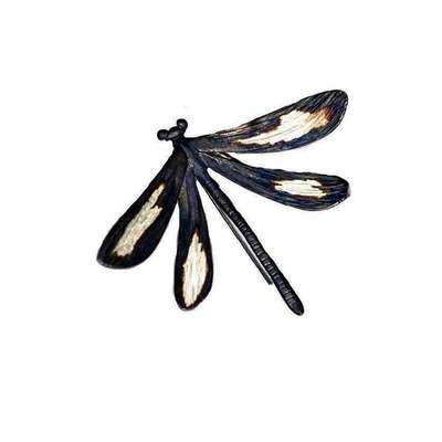 多巴胺仓库」雾影.暗黑风小众设计感灼烧蜻蜓耳环高级感个性耳饰