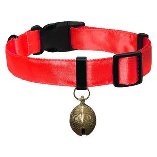 狗牵绳铜铃铛项圈法斗遛狗金毛比熊中大型犬颈脖圈牵引绳宠物用品