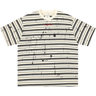 From Mars Splash printed short-sleeved T-shirt loose casual