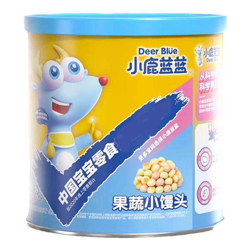 小鹿蓝蓝果蔬牛奶小馒头宝宝奶香零食儿童（送婴幼儿食谱）