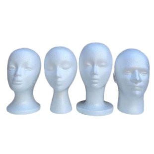 cos动漫毛娘打包装假发专用泡沫模特头 超轻假毛发头模型模具头