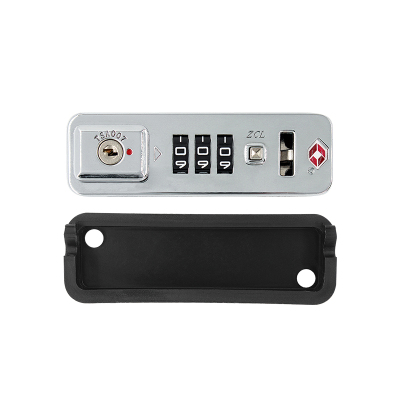 s088铝框拉杆箱密码锁配件海关锁