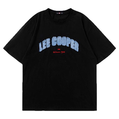 LeeCooper重磅纯棉情侣短袖T恤