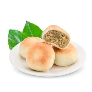 冰鲜老式绿豆饼少油少糖红豆饼脸皮薄手工酥饼糕点心早餐代餐小吃